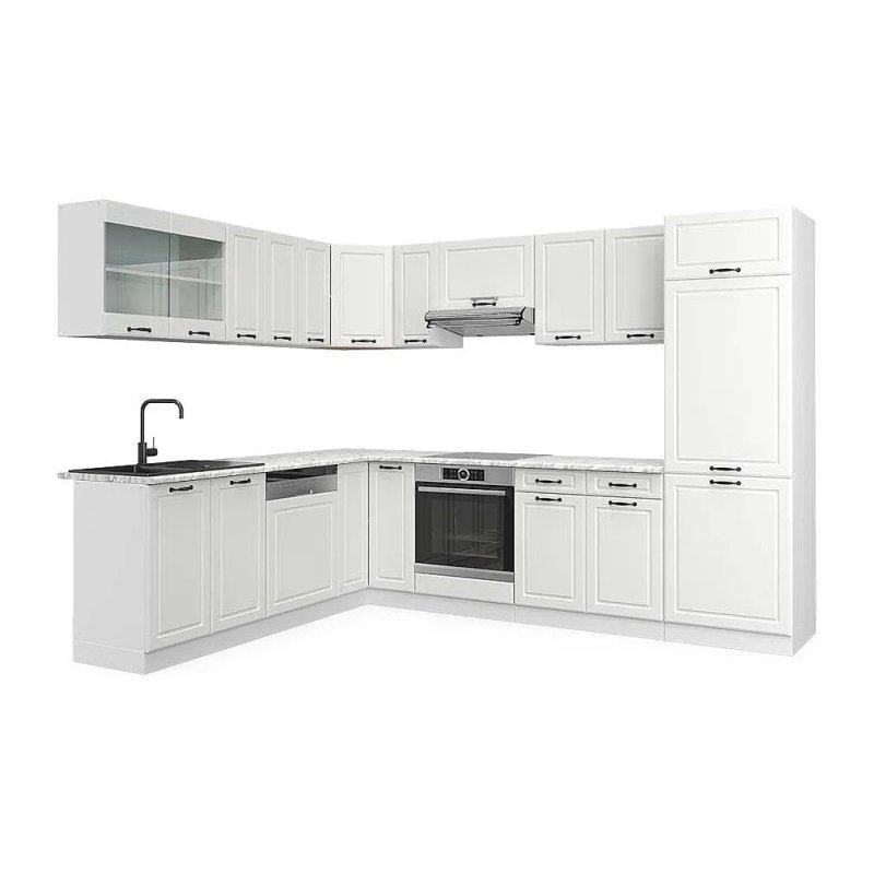 Parlak Siyah Köşe Mutfak Modeli - 287x60 cm - 186448