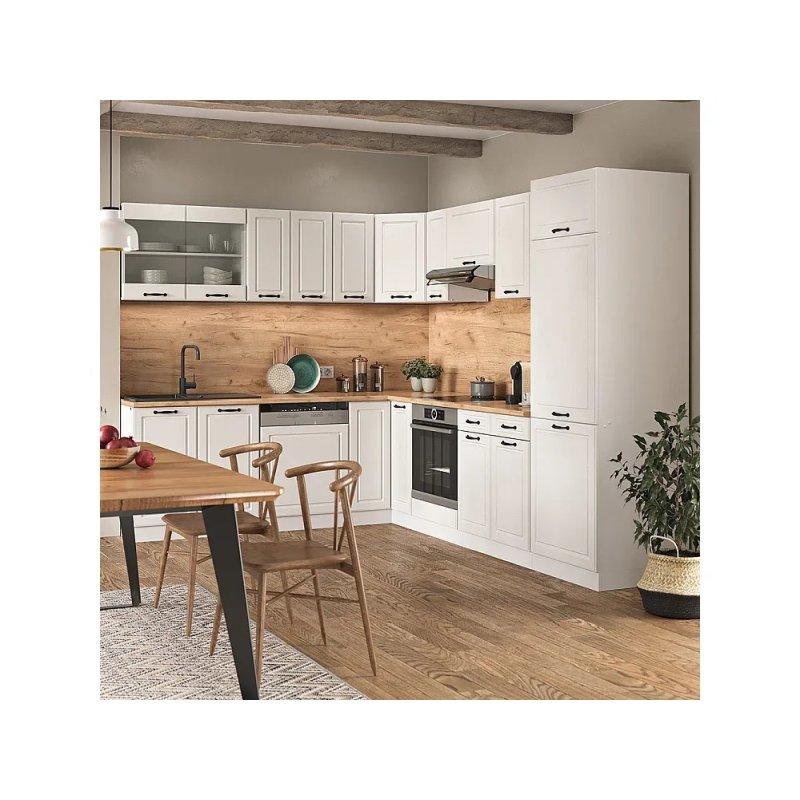 Parlak Siyah Köşe Mutfak Modeli - 287x60 cm - 186448