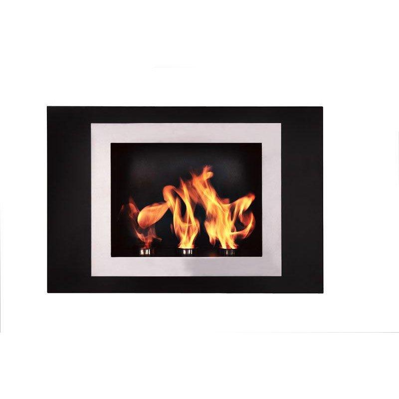 Paslanmaz Çelik Duvara Monte Bacasız Bioethanol Şömine - 85 cm - 188028