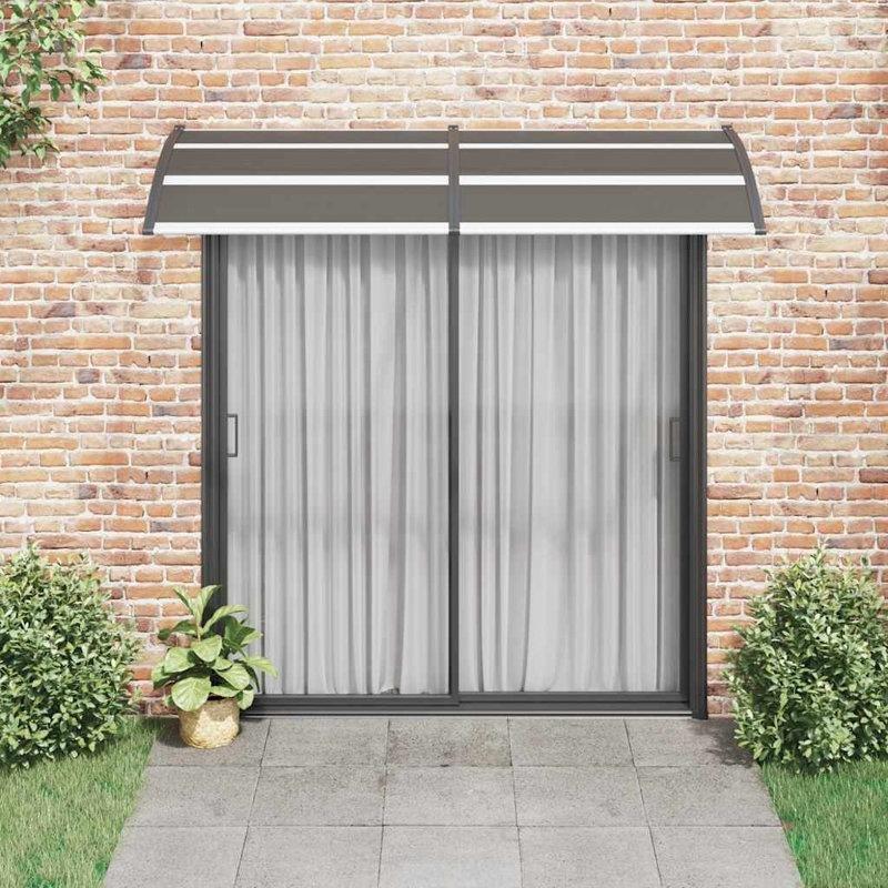 Polikarbon Alüminyum Kavisli Kapı Üstü Sundurma - 244x102 cm - 165754