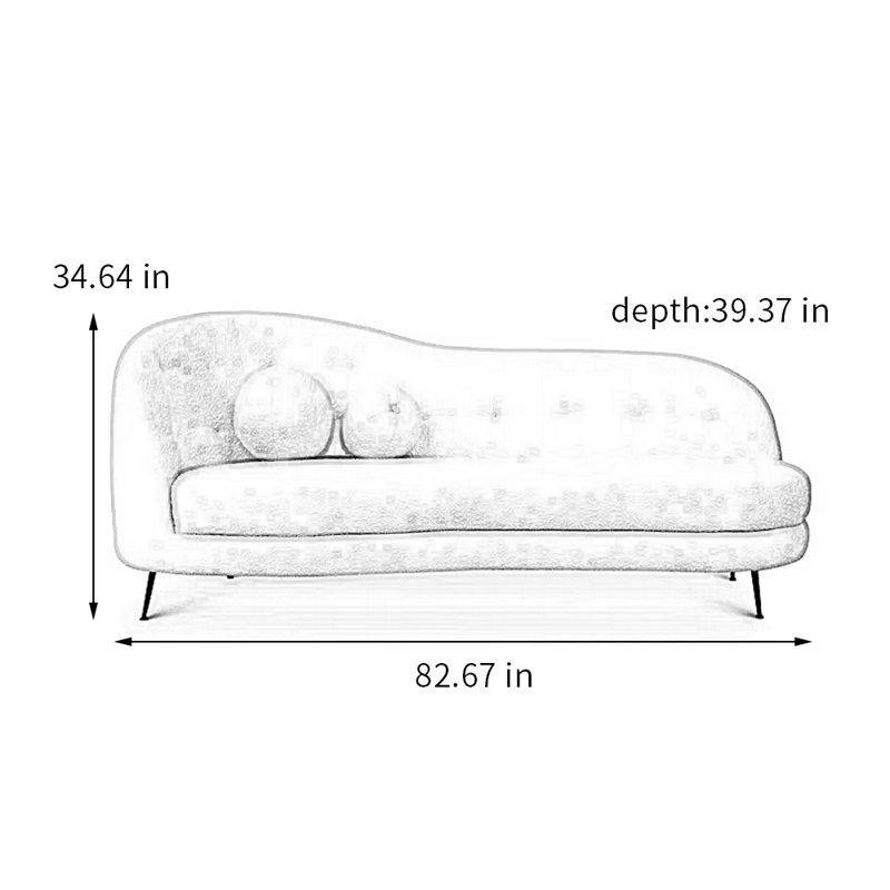 Polyester Karışımı Kumaş Siyah Metal Ayaklı Masif Ahşap Josephine Koltuk - 189603
