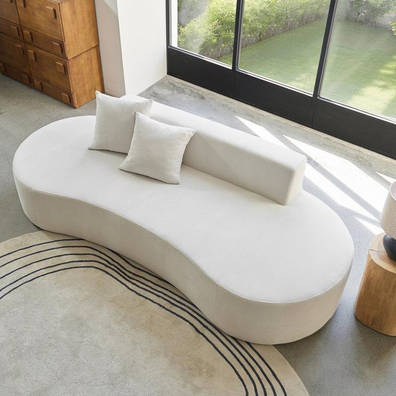 Polyester Kumaş Kolsuz Kurulum Gerektirmeyen Kavisli Koltuk - 241 cm - 197238