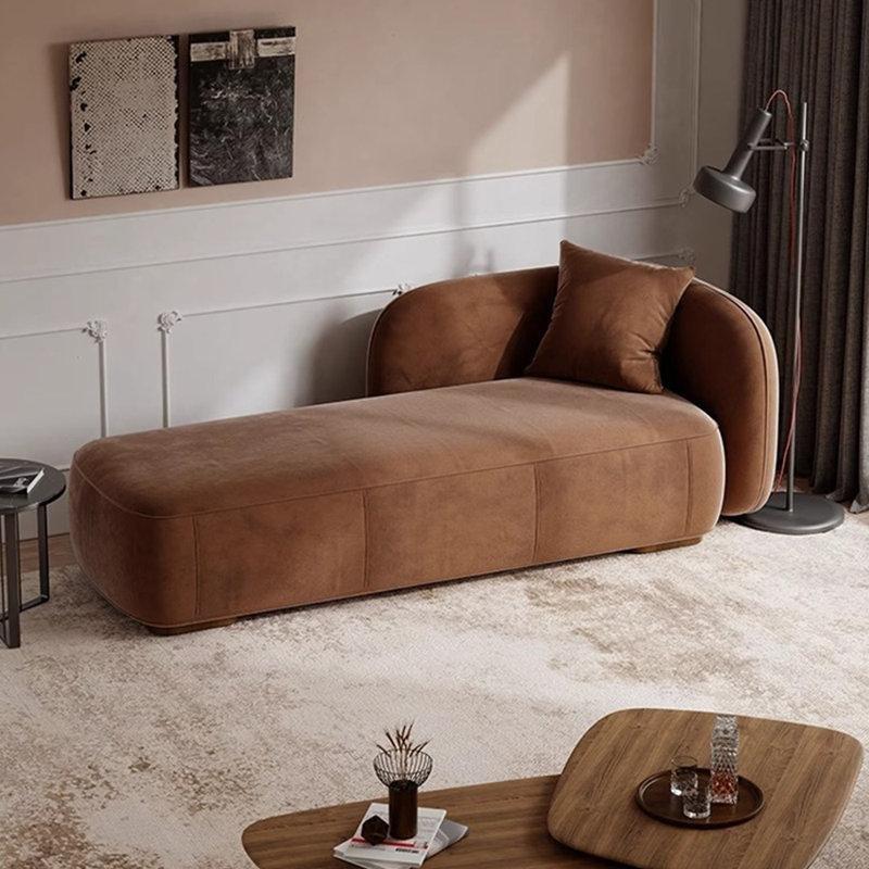 Polyester Kumaş Masif Ahşap Tek Kollu Josephine Koltuk - 200x80 cm - 189626