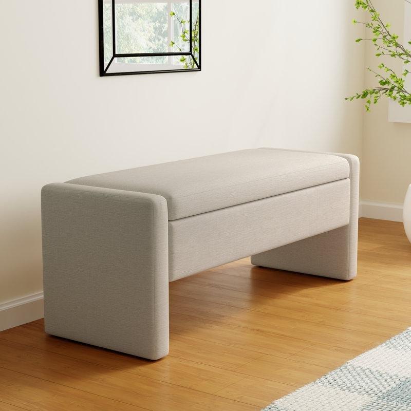Polyester Kumaş Sandıklı Kıza Ayaklı Bench - 122 cm - 164566
