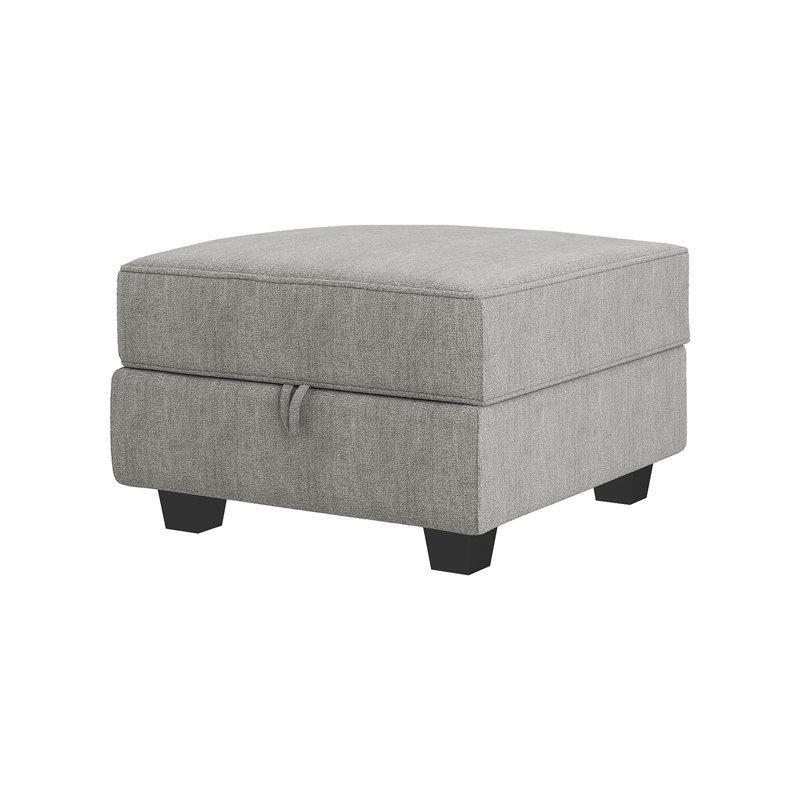 Polyester Kumaş Sandıklı Modüler Kare Puf - 66x66 cm - 165046