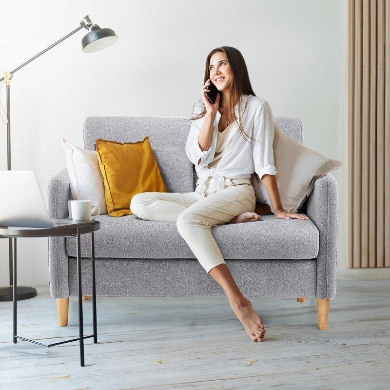 Polyester Kumaş Yan Cepli İkili Koltuk - 120 cm - 207000