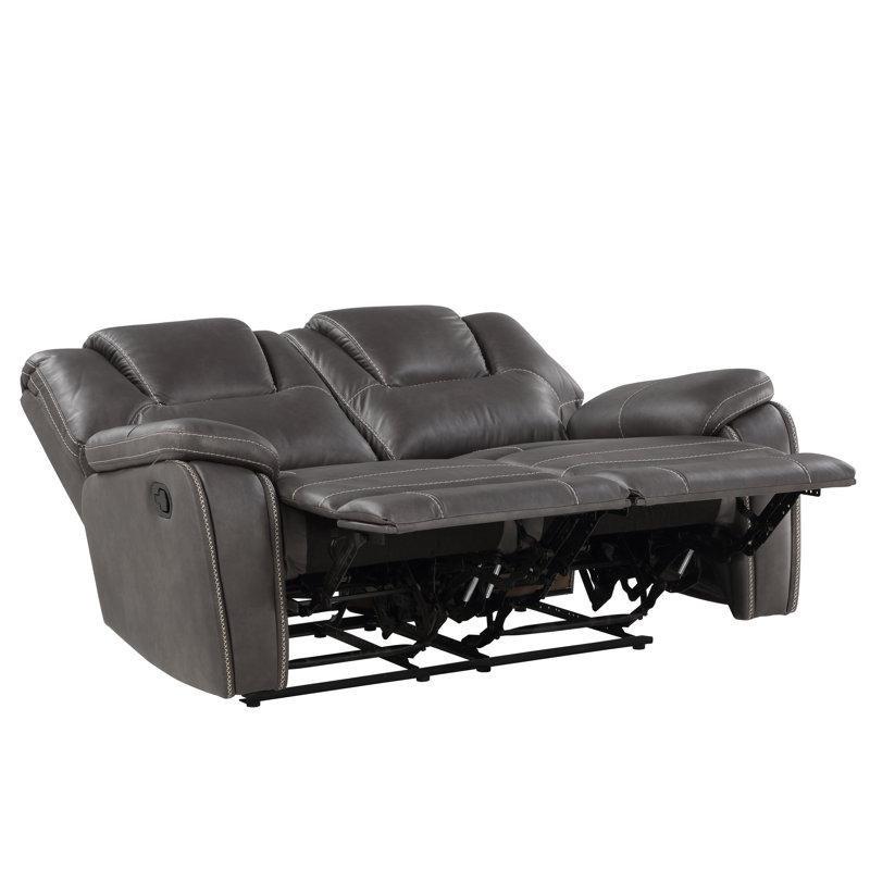 Polyester Kumaşlı Masif Ahşap Manuel Mekanizmalı İkili Koltuk - 158 cm - 206093