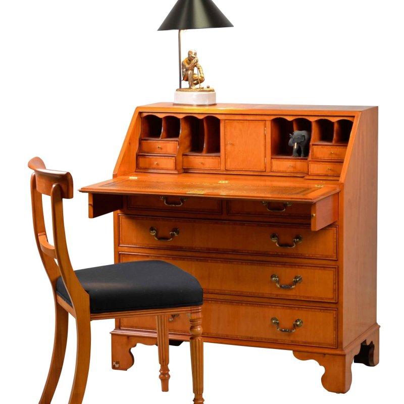 Porsuk Ağacı Sekreter Vintage Çalışma Masası - Emily - 234921