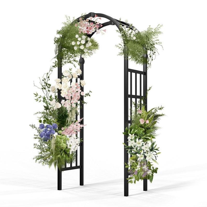 PVC Kavisli Ayaklı Bahçe Kemeri - 219x101x56 cm - 178843