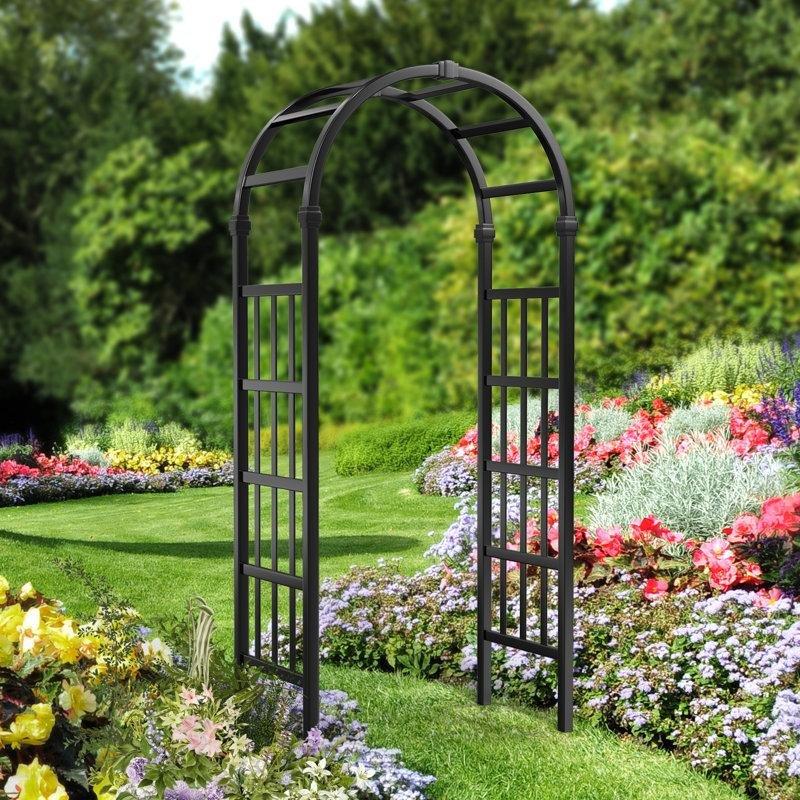 PVC Kavisli Ayaklı Bahçe Kemeri - 219x101x56 cm - 178843