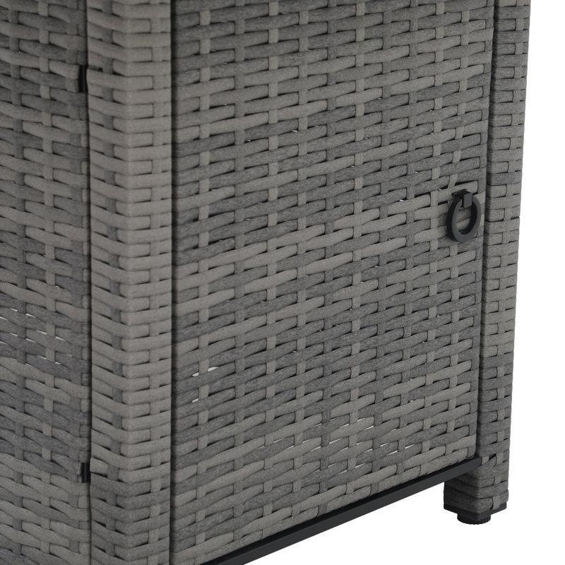 Rattan Ateş Çukurlu Modüler 5 Kişilik Bahçe Takımı - 210517