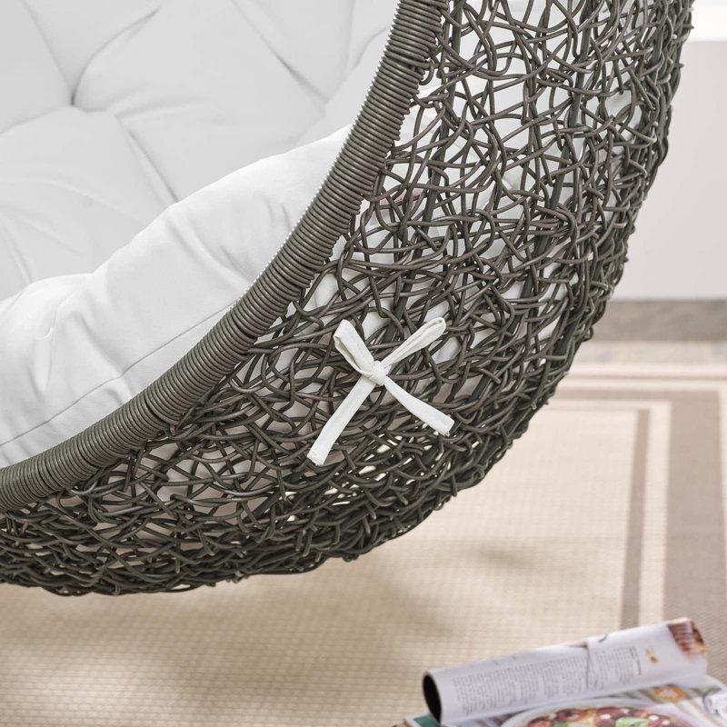 Rattan Ayaklı Tek Kişilik Yumurta Balkon Salıncağı - 174269