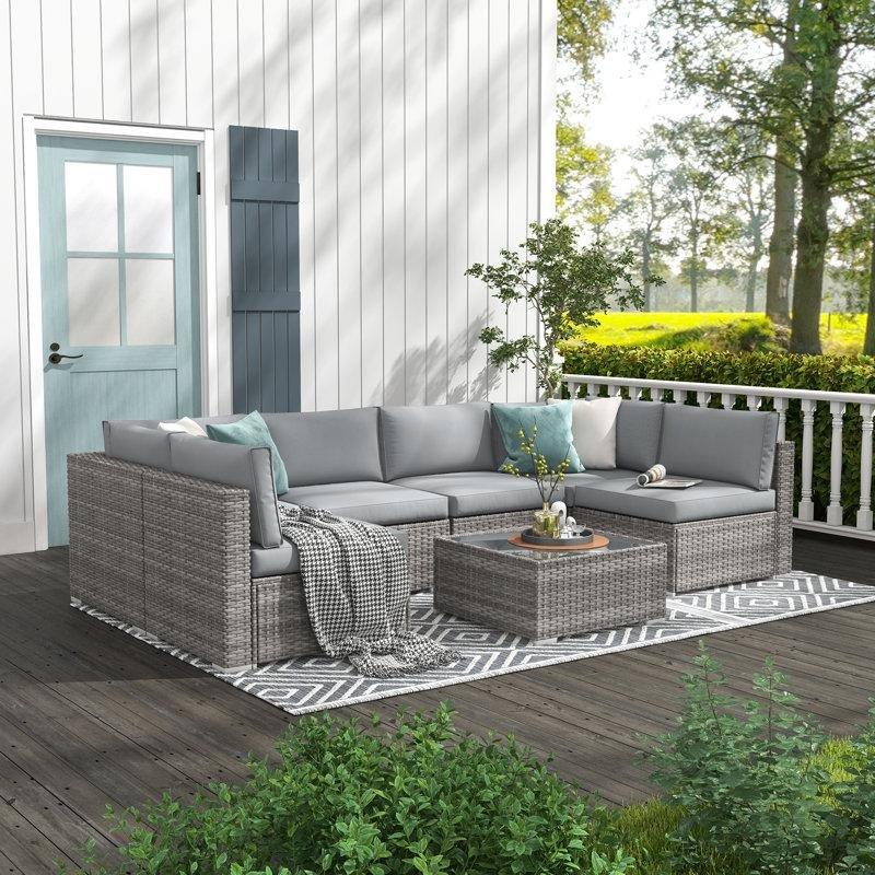 Rattan Modüler 6 Kişilik Minderli Bahçe Takımı - 212702