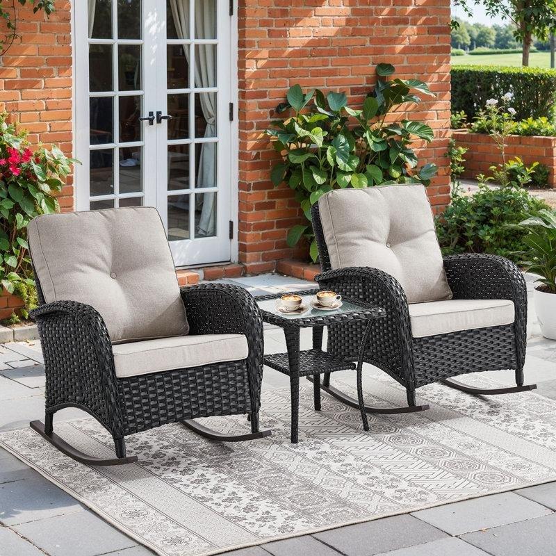 Rattan Sallanır Minderli 2 Kişilik Bahçe Takımı - 209914