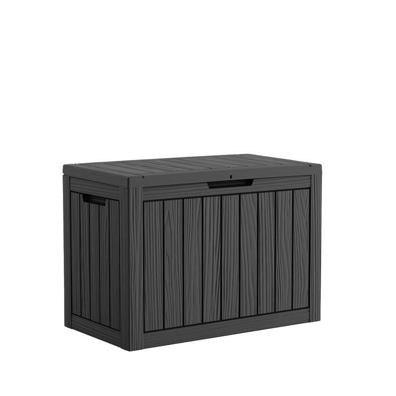 Reçine Kilitlenebilir Suya Dayanıklı 170 L Bahçe Depolama Sandığı - 163444
