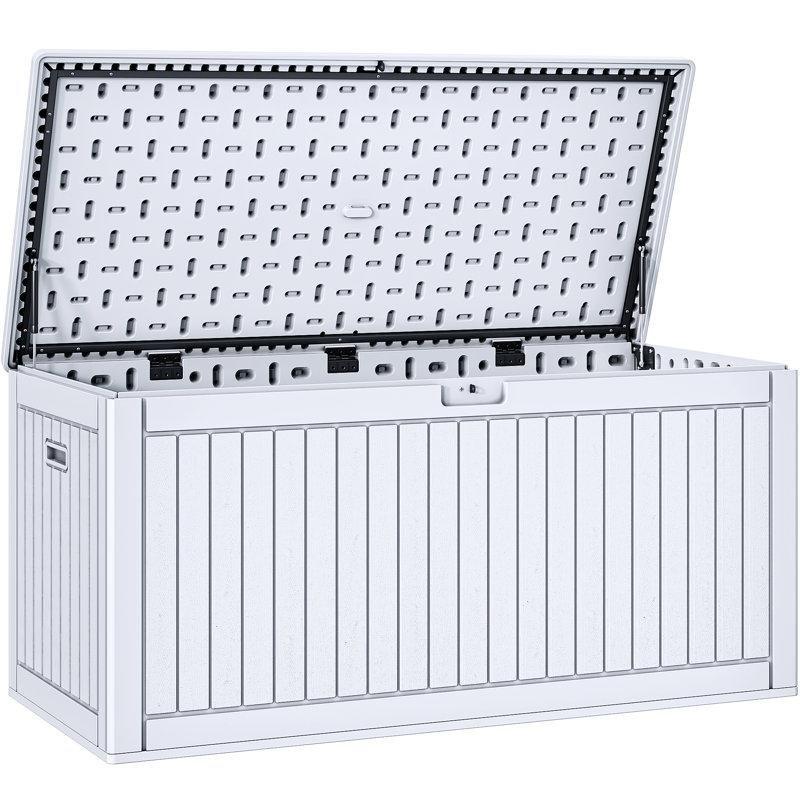 Reçine Kilitli Bölmeli Oturma Alanlı Bahçe Dolabı - 177 cm - 163477