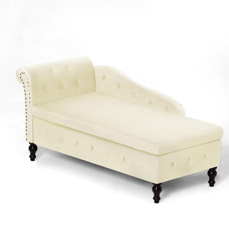Saklama Alanlı Kapitoneli Masif Ahşap Kadife Sağ Köşeli Josephine Koltuk - 145x70 cm - 190808 Saklama Alanlı Kapitoneli Masif Ahşap Kadife Sağ Köşeli Josephine Koltuk - 145x70 cm - 190808