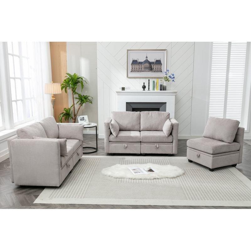 Sandıklı Modüler 5 Parçalı Koltuk Takımı - 192529