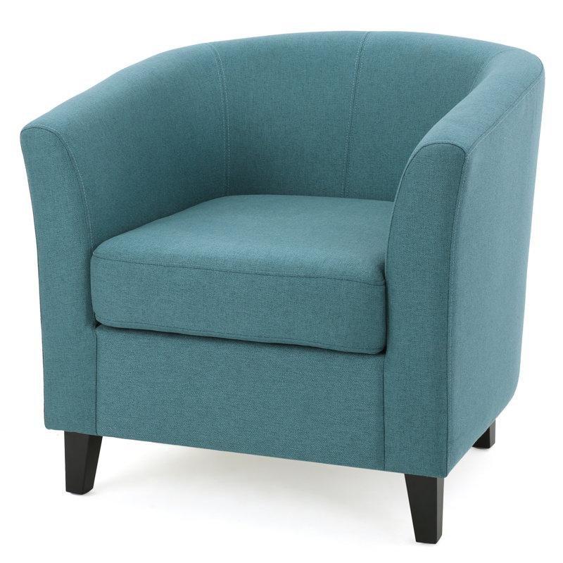 Sarı Kumaş Huş Ağacı Ayaklı Fıçı Tasarım Tekli Koltuk - 78 cm - 203999