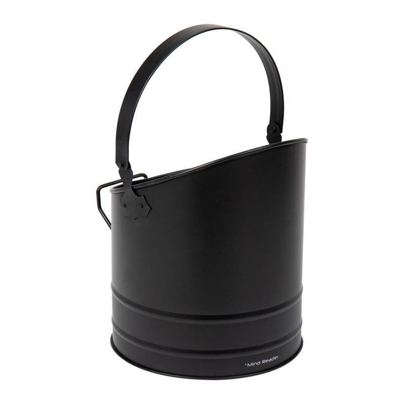 Saten Siyah Metal Çift Yalıtımlı Çift Kulplu Kül Kovası - 6 L - 188151