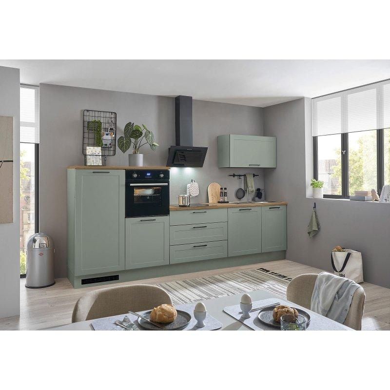 Saz Yeşili MDF Ankastre Setli 8 Parça Mutfak Modeli - 320 cm - 185780