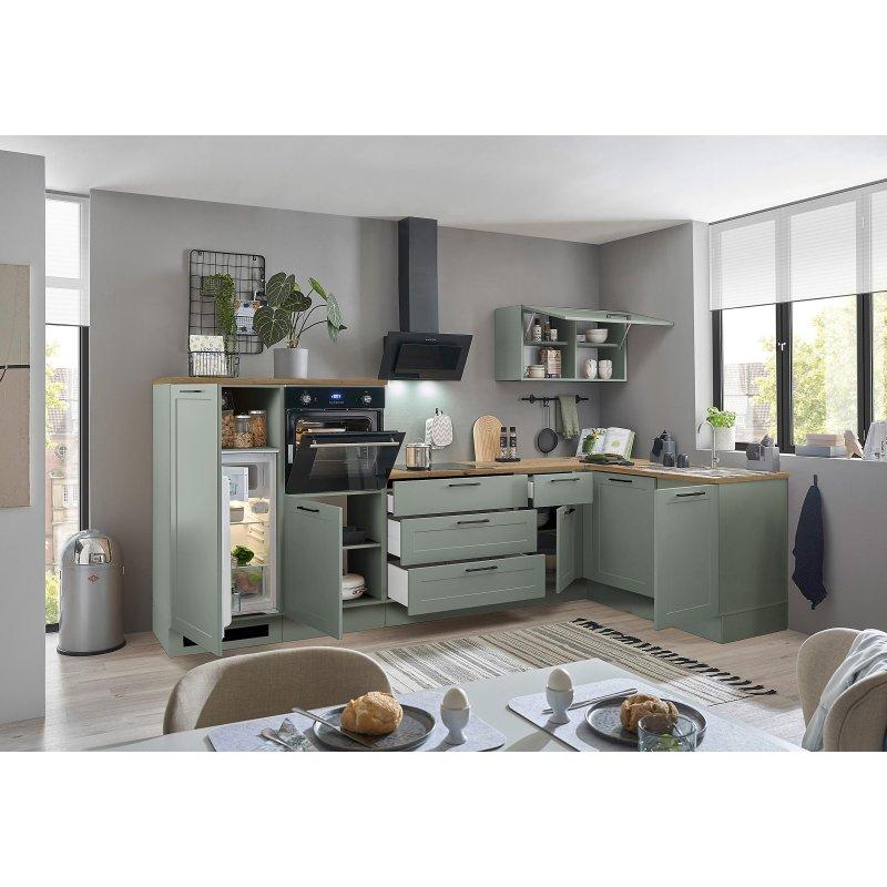 Saz Yeşili Sunta Köşe Soft-Close Mutfak - 320 cm - 185750