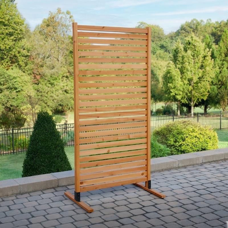 Sedir Ahşap Bağımsız Duran ve Yüzeye Monte Edilebilir Bahçe Paravanı - 187x92 cm - 173946