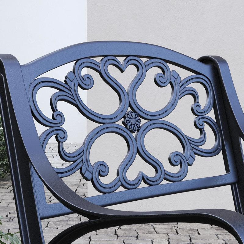 Siyah Alüminyum Kollu 2li Set Bahçe Sandalyesi - 173976