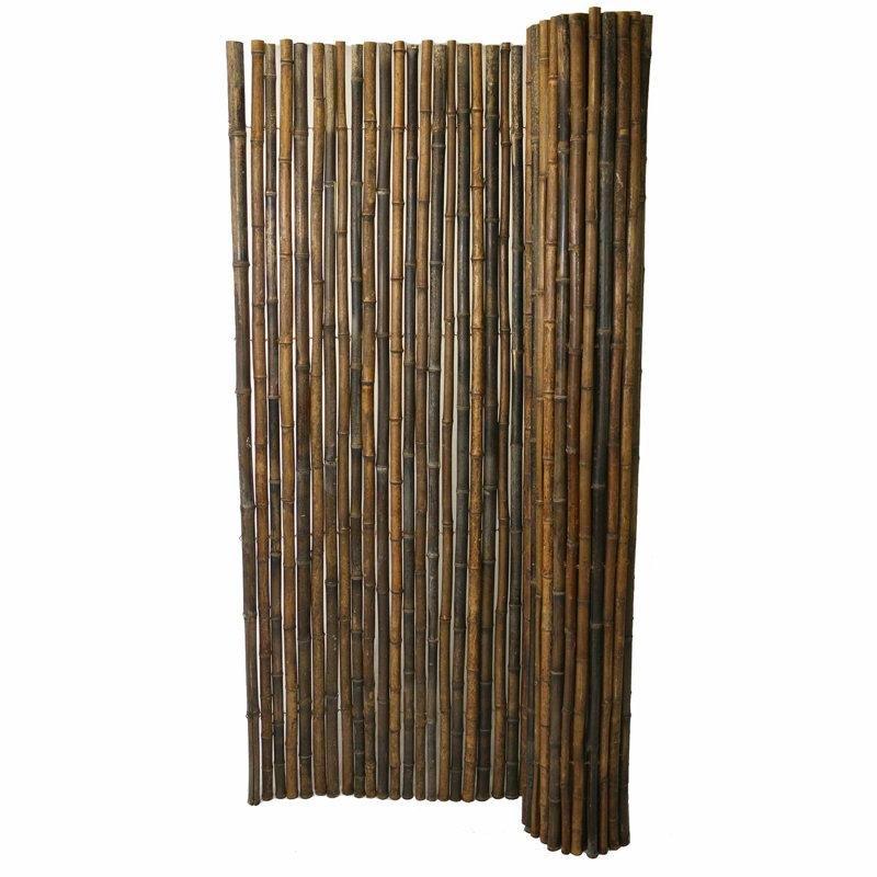 Siyah Bambu Rulo Dekoratif Mahremiyet Balkon Çiti - 183x244 cm - 174513