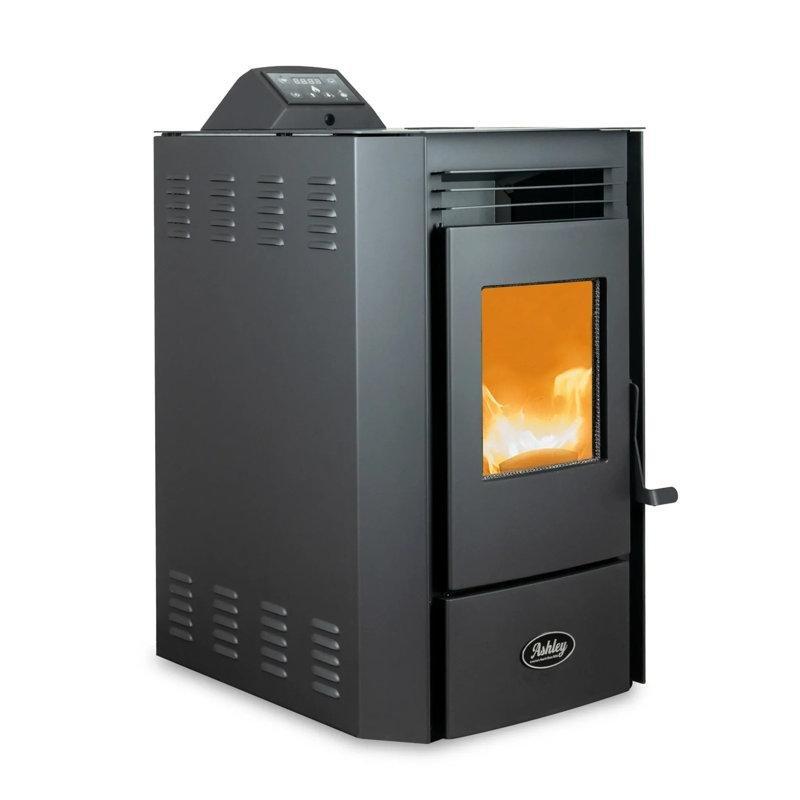 Siyah Çelik Fanlı Uzaktan Kumandalı Pelet Şömine Soba - 188936