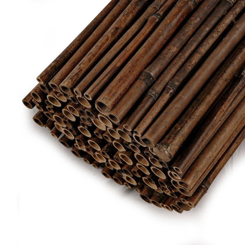 Siyah Doğal Bambu Dekoratif Balkon Çiti - 244x92 cm - 174738