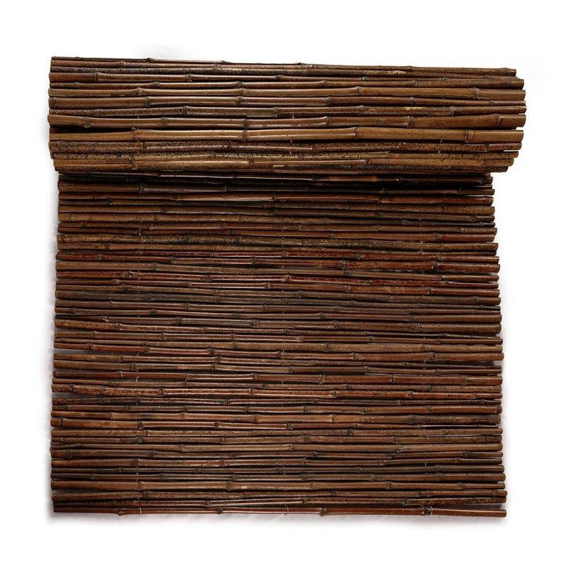 Siyah Doğal Bambu Dekoratif Balkon Çiti - 244x92 cm - 174738
