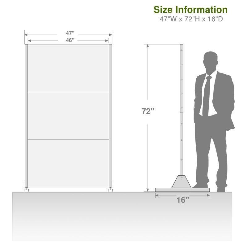 Siyah Galvanizli Çelik Lazer Kesim Dış Mekan Paravan - 183x120 cm - 184180