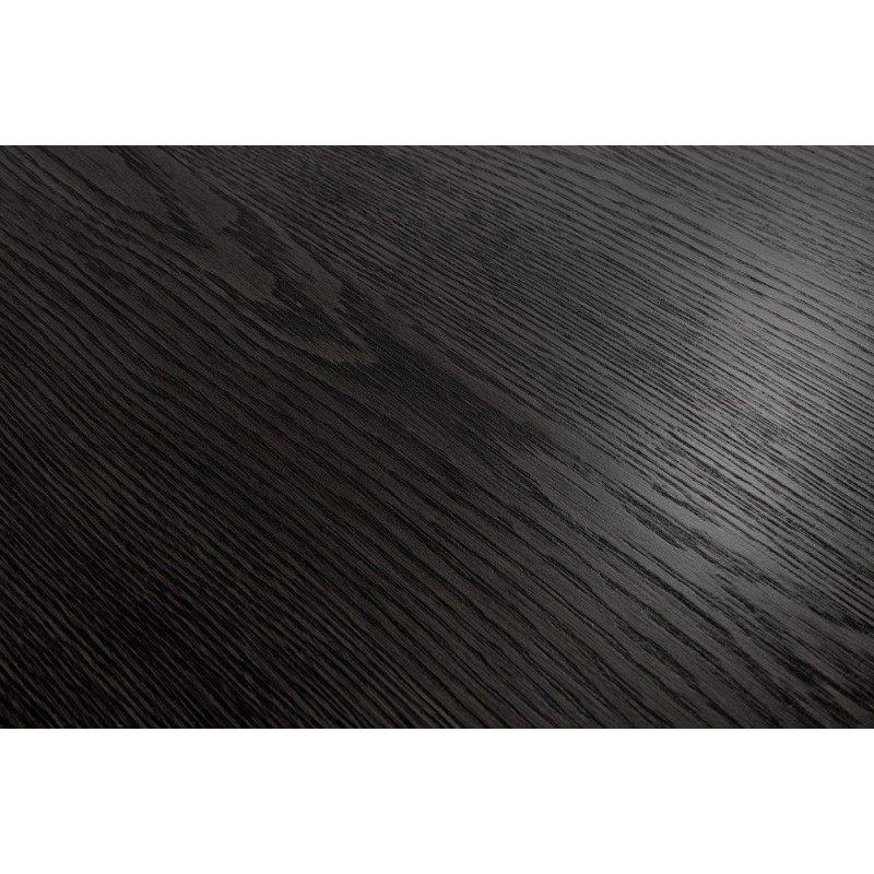 Siyah Meşe Sütun Ayaklı Yuvarlak Japandi Tasarım Bohem Yemek Masası - 120 cm - 235283