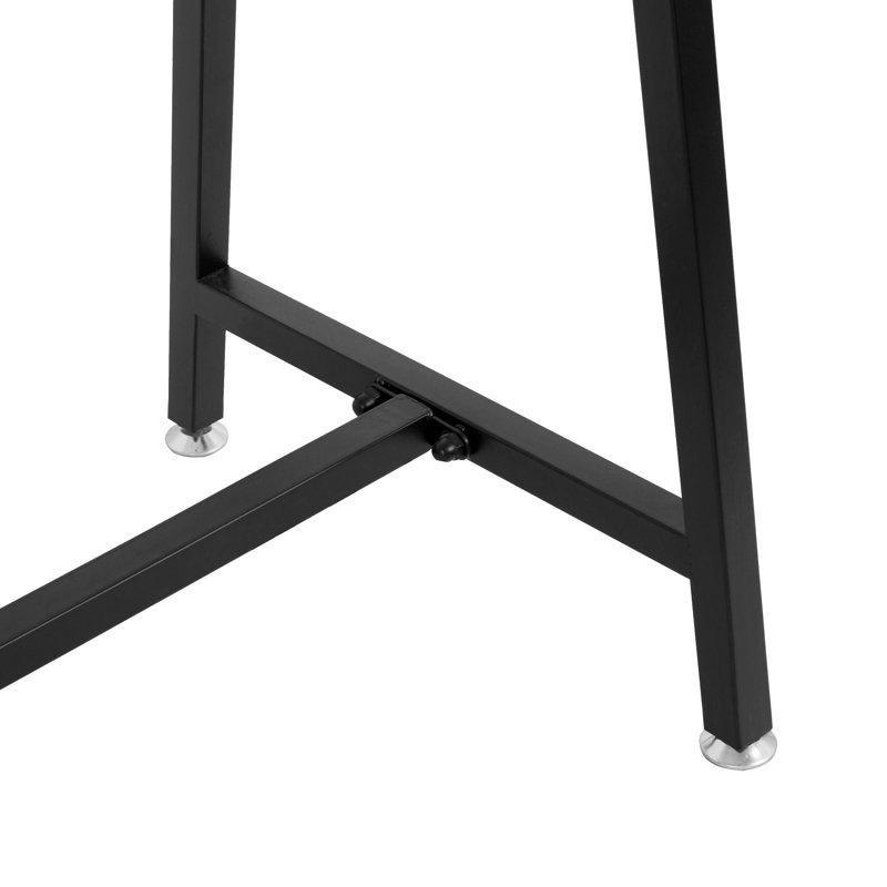 Siyah Metal Üçgen Tasarım Ayaklı Askılık - 120 cm - 165628