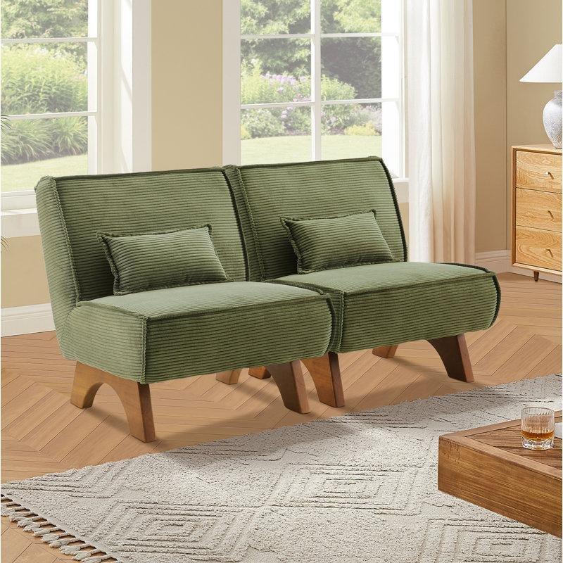Şönil Kumaş Modüler Kolsuz İkili Koltuk - 153 cm - 207657