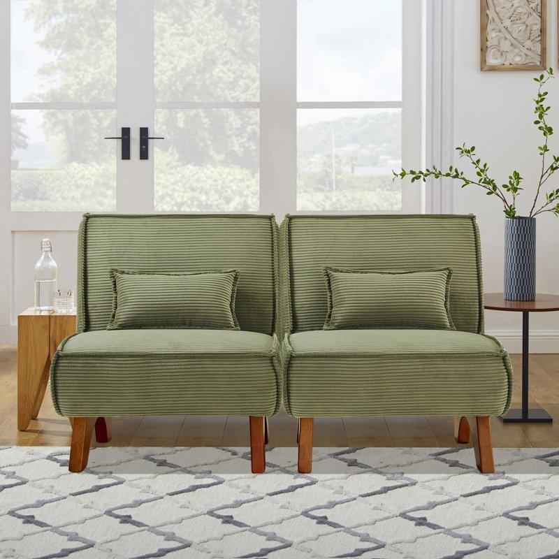 Şönil Kumaş Modüler Kolsuz İkili Koltuk - 153 cm - 207657