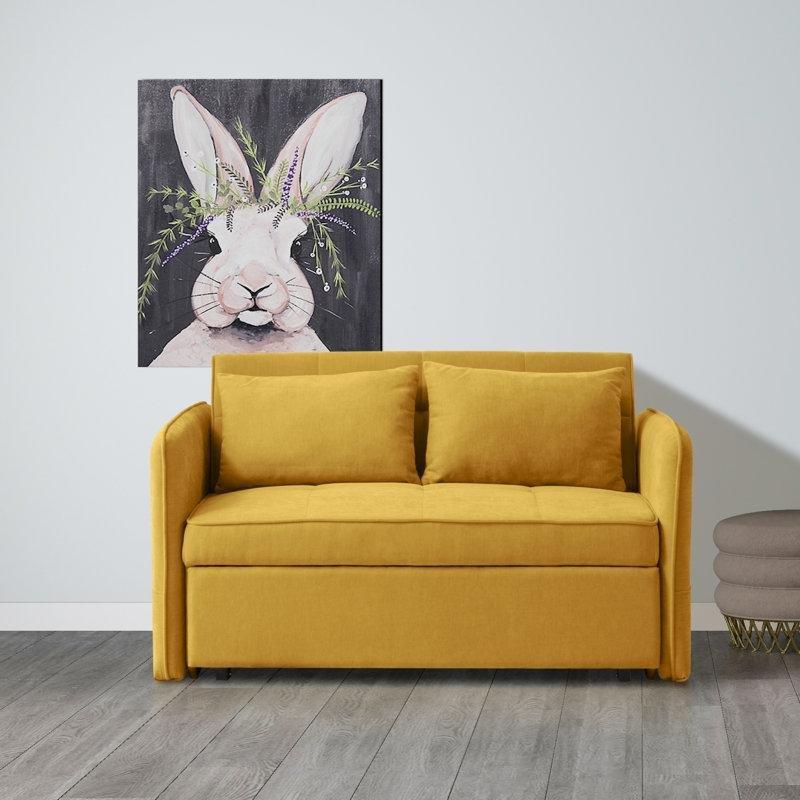 Şönil Kumaş Yataklı Kapitoneli İkili Koltuk - 136 cm - 205566