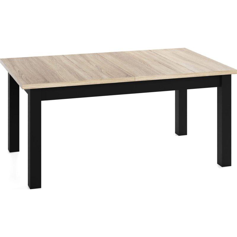 Sonoma Meşe Masif Kayın Ayaklı Açılabilir Bohem Yemek Masası - 120-160 cm - 236625