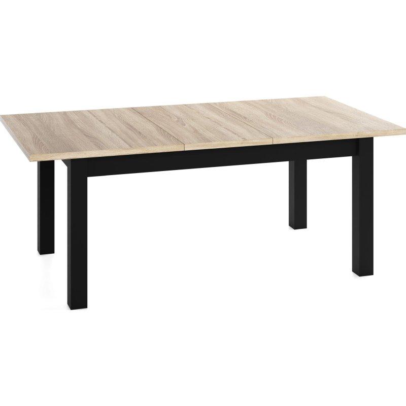 Sonoma Meşe Masif Kayın Ayaklı Açılabilir Bohem Yemek Masası - 120-160 cm - 236625