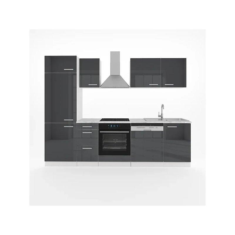 Sonoma Meşe ve Beyaz Mutfak Modeli - 270 cm - 186412