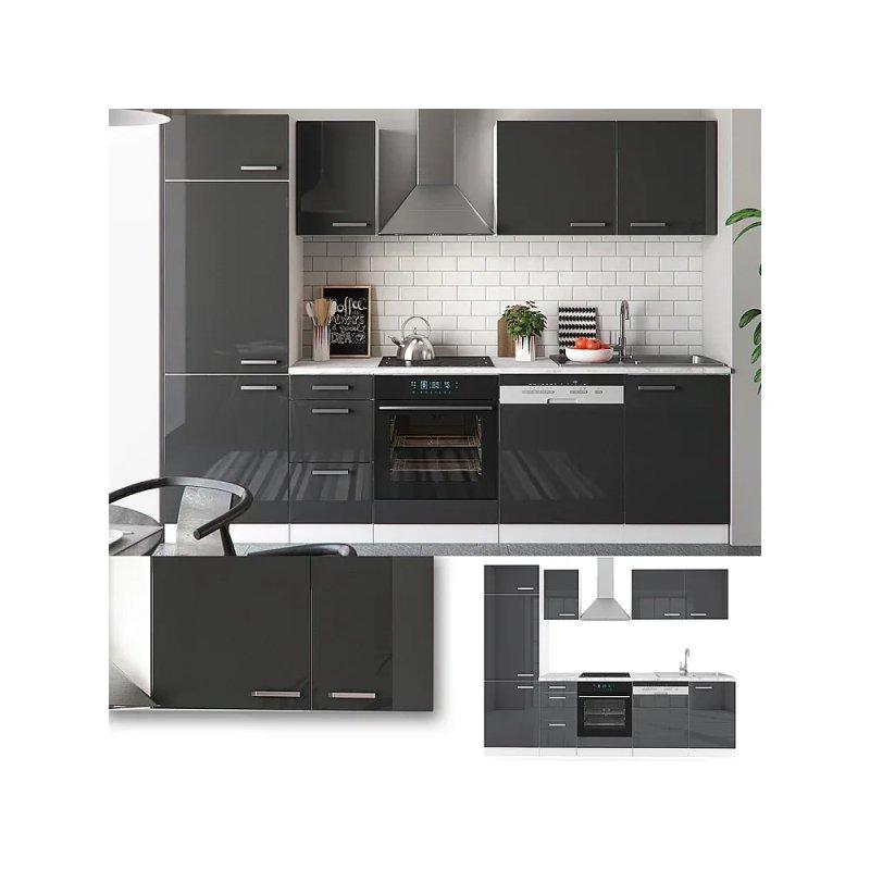 Sonoma Meşe ve Beyaz Mutfak Modeli - 270 cm - 186412