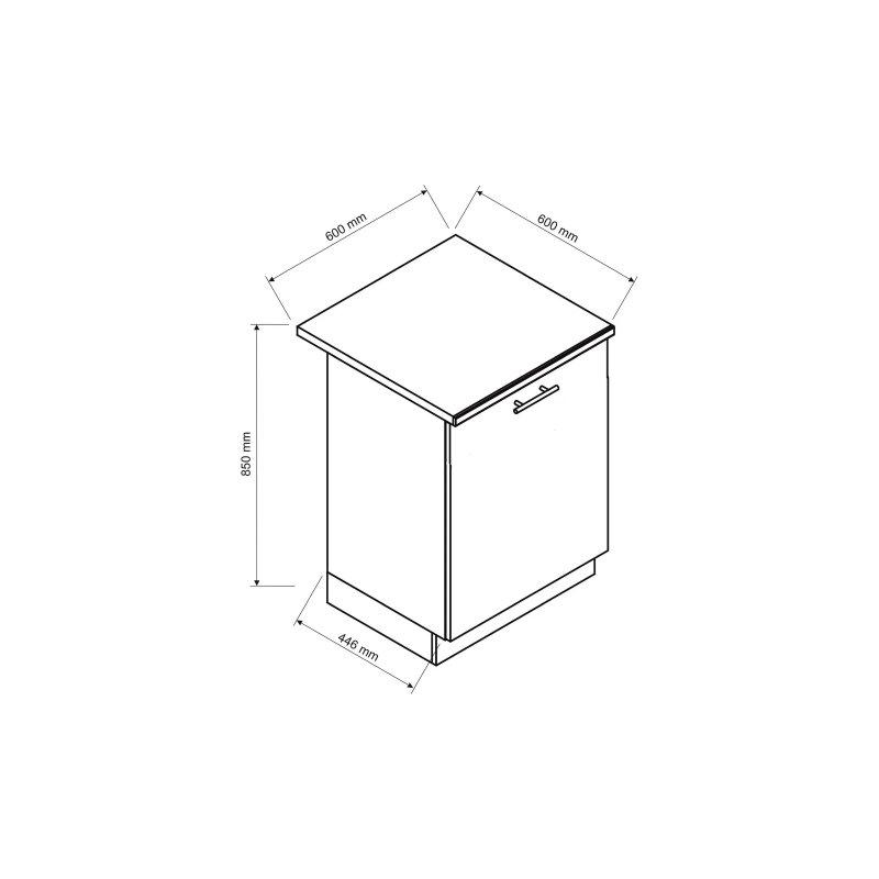 Sonoma Rengi Bej Tezgahlı 8 Parçalı Komple Mutfak Dolap Seti - 240 cm - 186580
