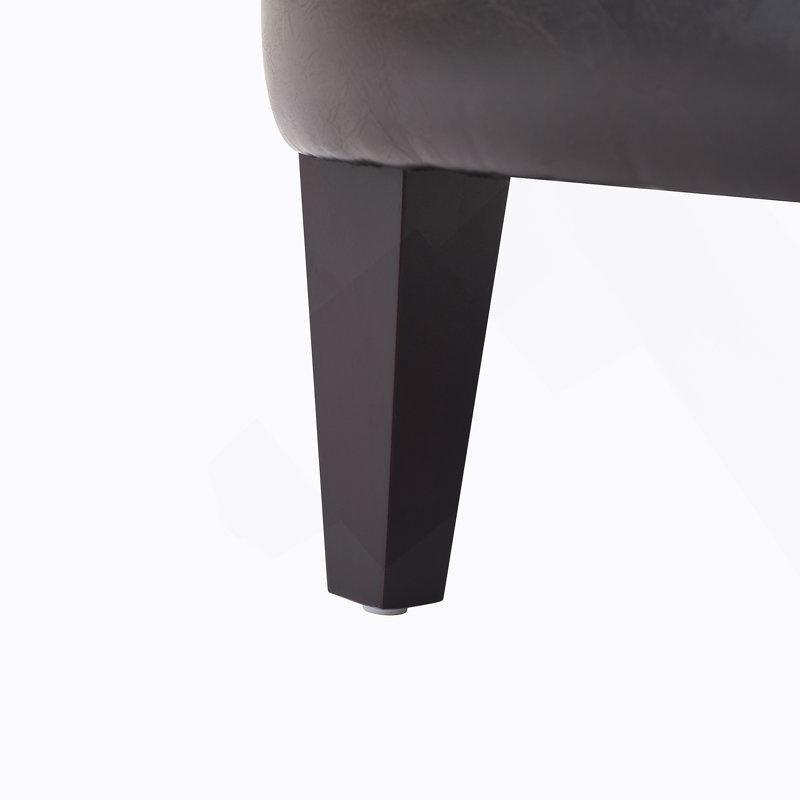 Suni Deri Kapitoneli Zımba Detaylı Tekli Koltuk - 203350