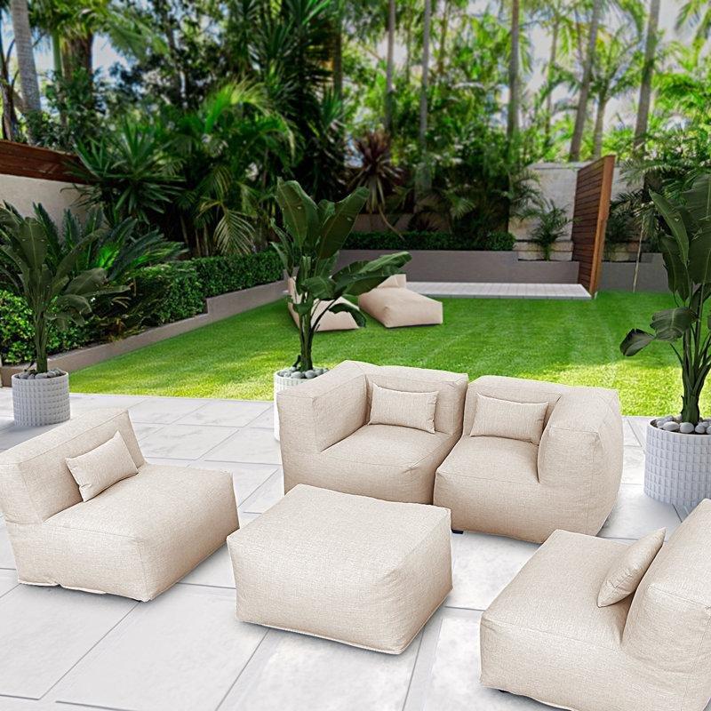 Suya Dayanıklı UV Korumalı Olefin Kumaş Modüler 4 Kişilik Bahçe Takımı - 209593 Suya Dayanıklı UV Korumalı Olefin Kumaş Modüler 4 Kişilik Bahçe Takımı - 209593