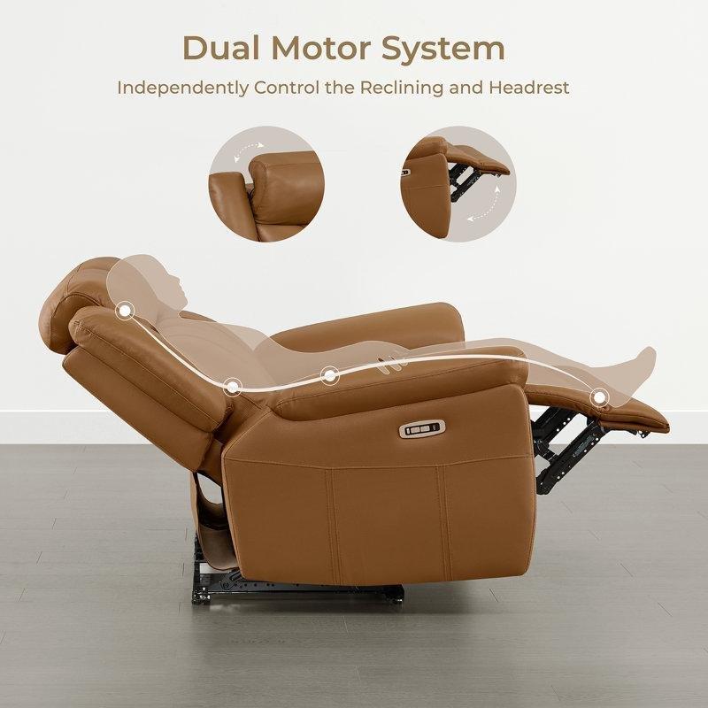 Taba Hakiki Deri Çift Motorlu Konsollu İkili Koltuk - 200 cm - 207476