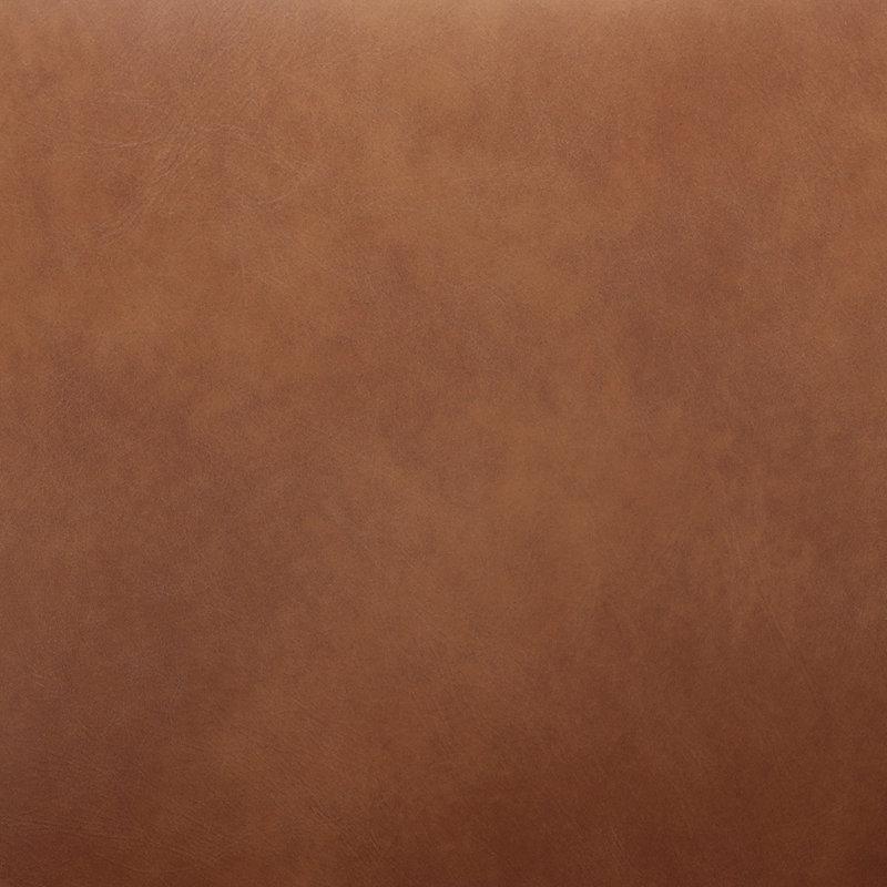 Taba Hakiki Deri Yüzyıl Ortası Modern Tasarım Masif Ahşap Ayaklı Koltuk - 211 cm - 196691