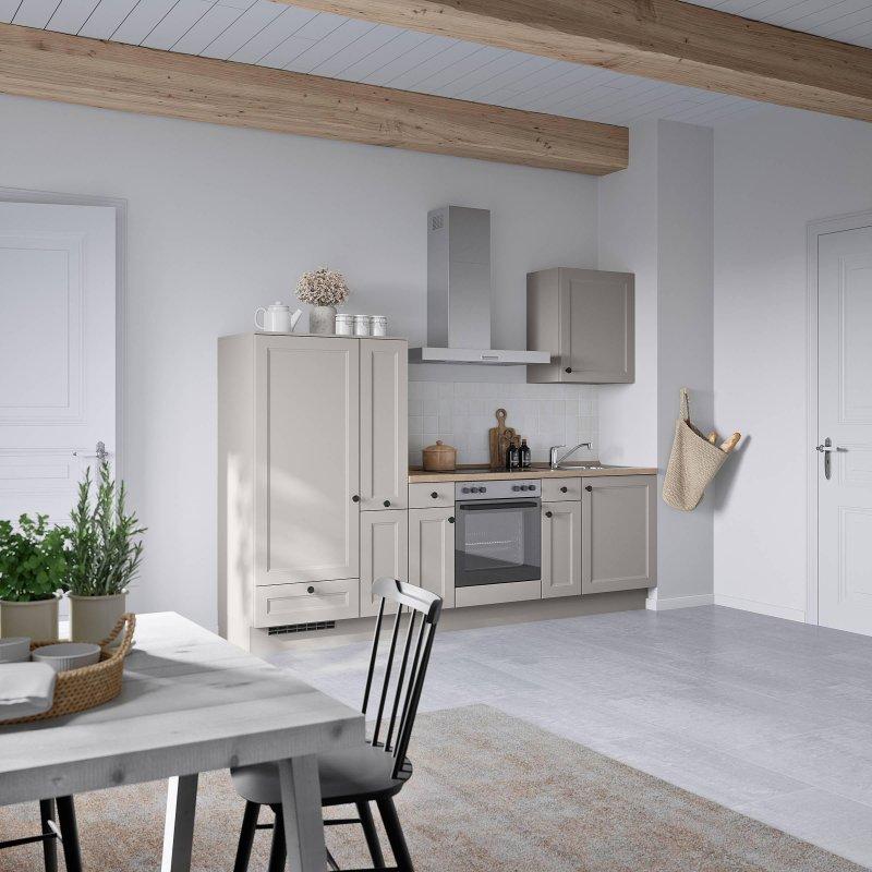 Taş Grisi Folyo Kaplı Yavaş Kapanır Hazır Mutfak Modeli - 270 cm - 185567