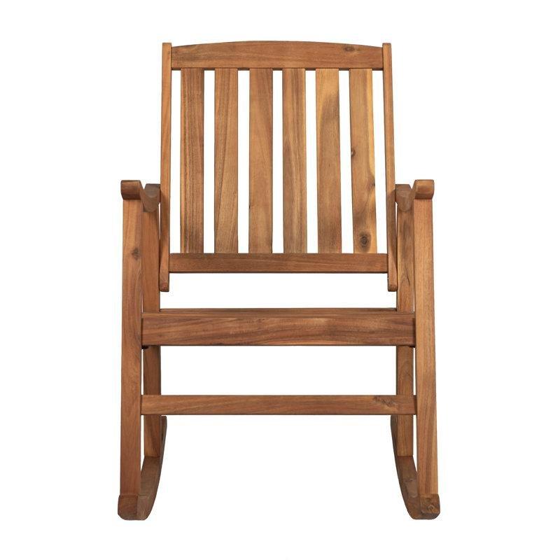 Teak Akasya Ağacı Latalı Sırtlı Sallanan Sandalye - 218385