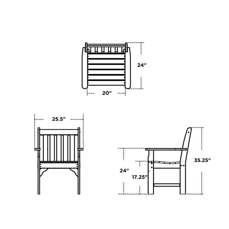 Teak Rengi Plastik 3 Parça İki Kişilik Bahçe Takımı - 209798